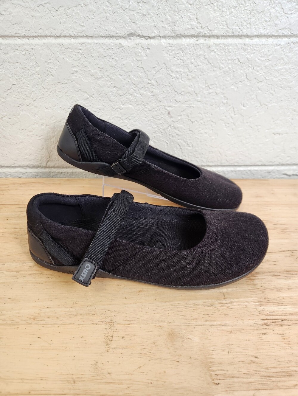Xero Women's Cassie Hemp Canvas Mary Jane Minimalist Shoes Sz 10 Black